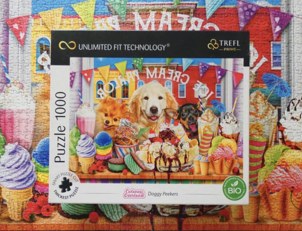 Doggy Peekers / Ice Cream Parlor - Trefl puzzle collectible [Barcode 5900511106992] - Main Image 4