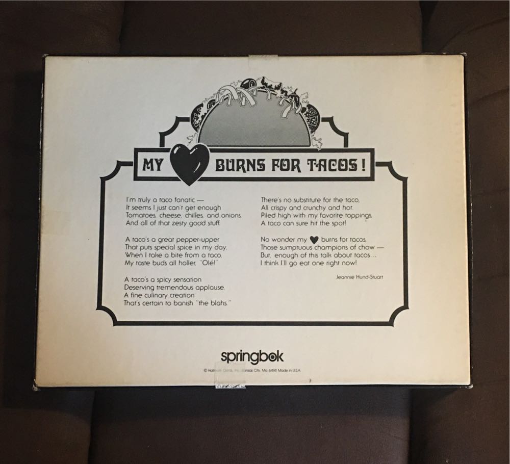 My Heart burns for Tacos! - Springbok puzzle collectible - Main Image 2