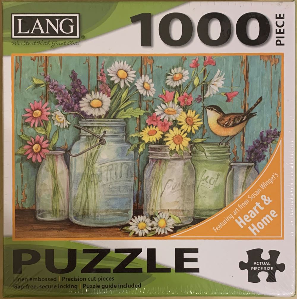 Lang Companies Mason Flowers - Lang Companies puzzle collectible [Barcode 9780741258373] - Main Image 2