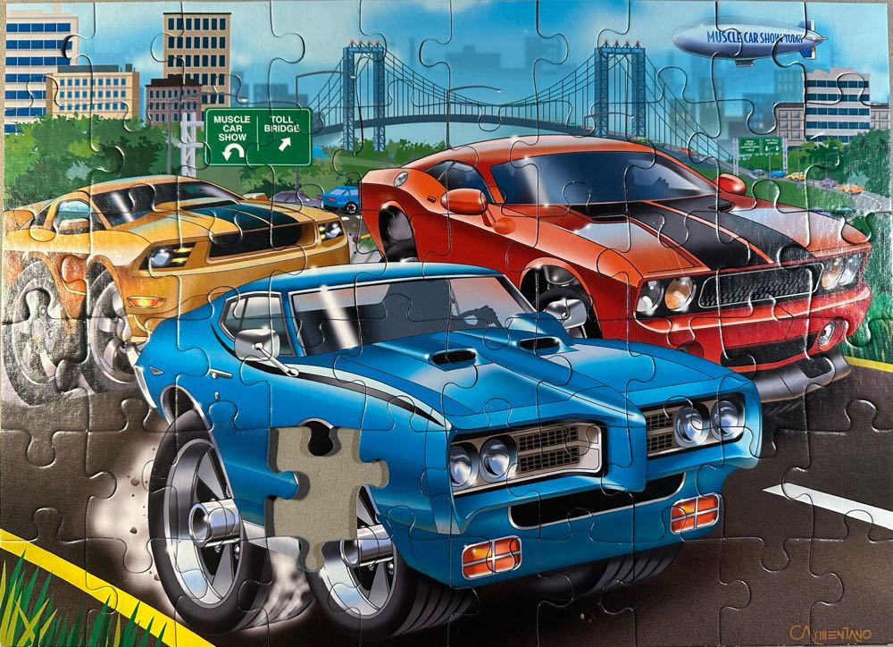 Muscle Cars - Ravensburger puzzle collectible [Barcode 4005556095919] - Main Image 2