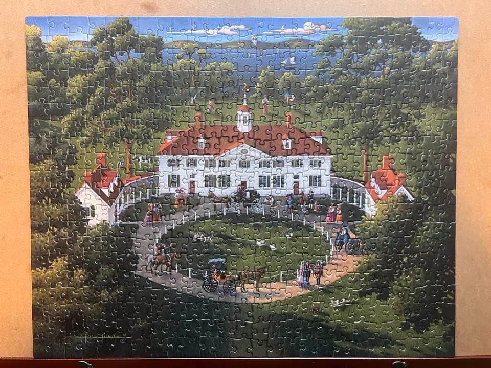 Mount Vernon - Dowdle Folk Art 🇺🇸 puzzle collectible [Barcode 671095000956] - Main Image 2