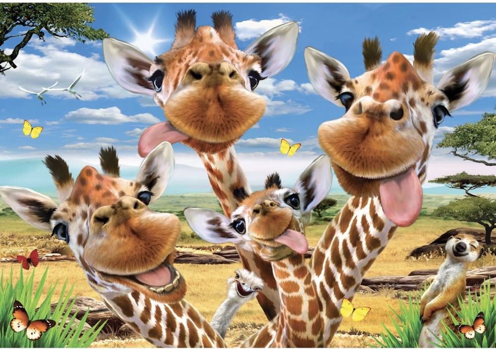 Giraffe Selfie (BAV) Cheryl - Anatolian puzzle collectible [Barcode 8698543136175] - Main Image 2