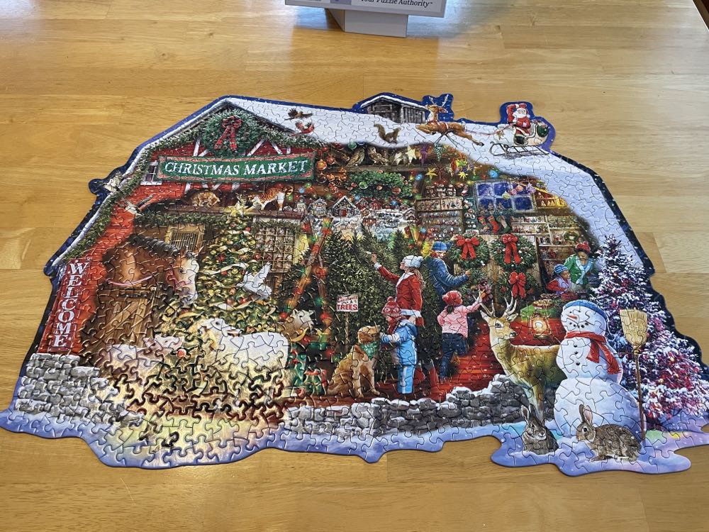 Christmas Barn - Bits & Pieces puzzle collectible [Barcode 192949007360] - Main Image 3