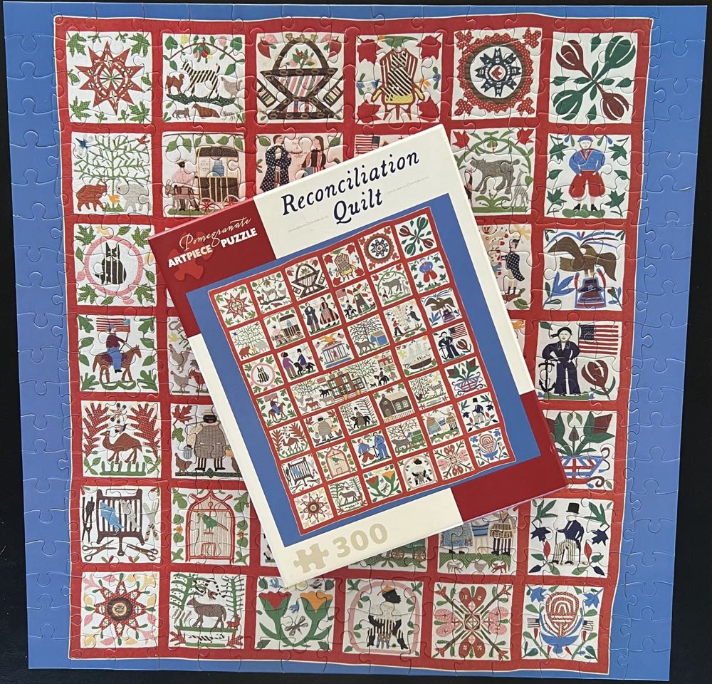 Reconciliation Quilt - 416, 6/18/23-SOLD - Pomegranate puzzle collectible [Barcode 9780764970726] - Main Image 4