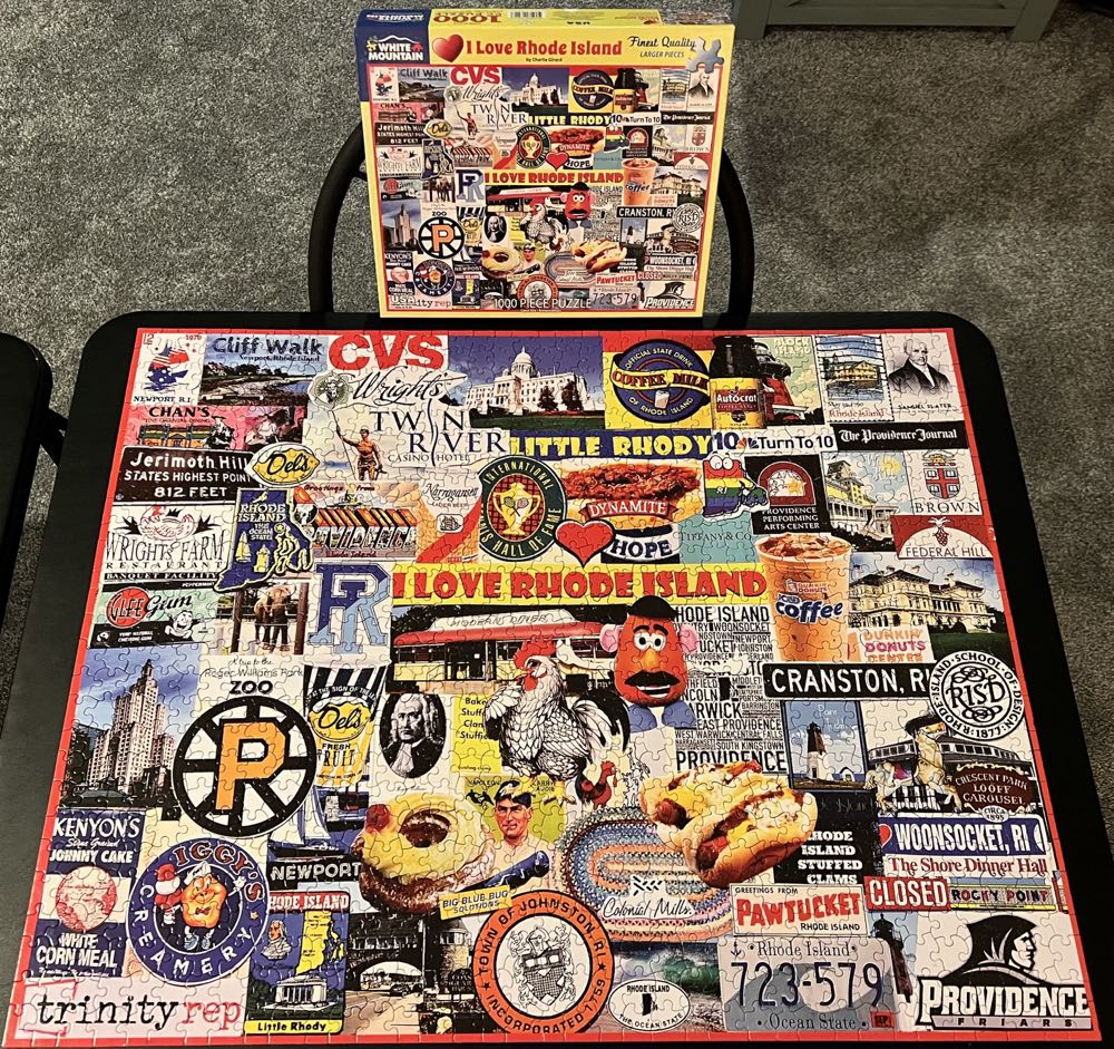 I Love Rhode Island - White Mountain puzzle collectible [Barcode 724819265497] - Main Image 3
