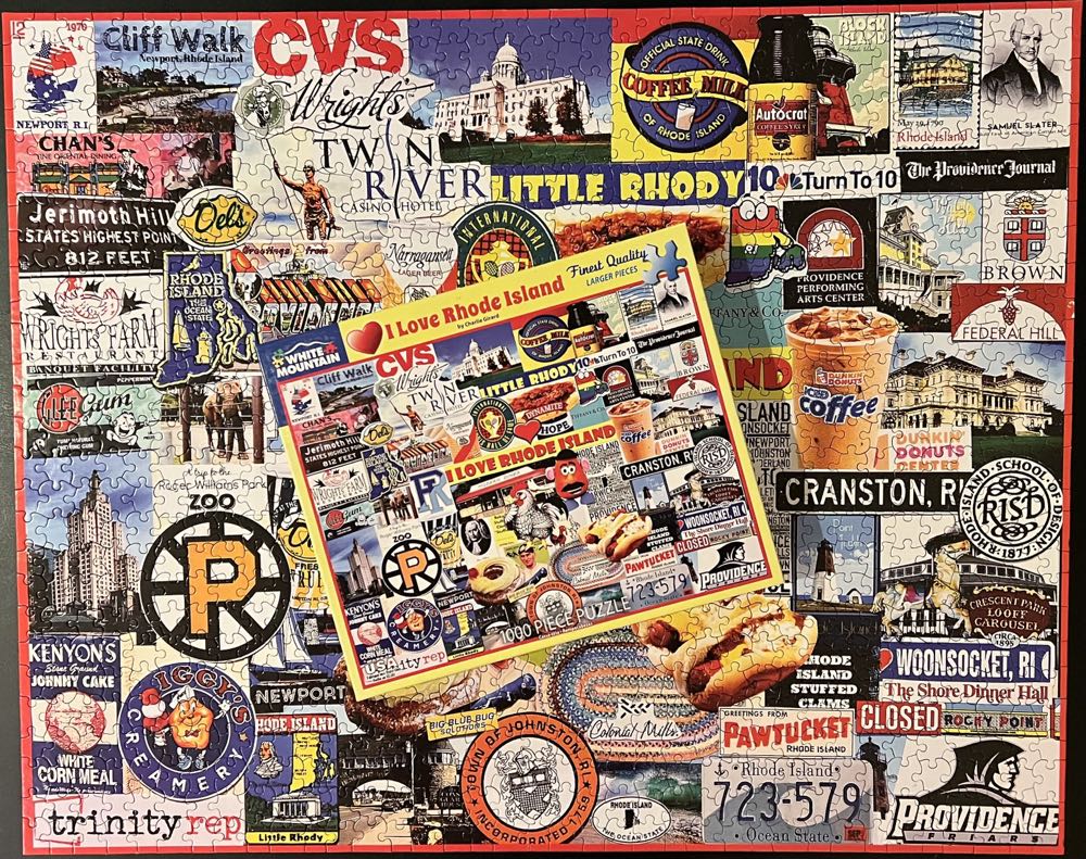I Love Rhode Island - White Mountain puzzle collectible [Barcode 724819265497] - Main Image 4