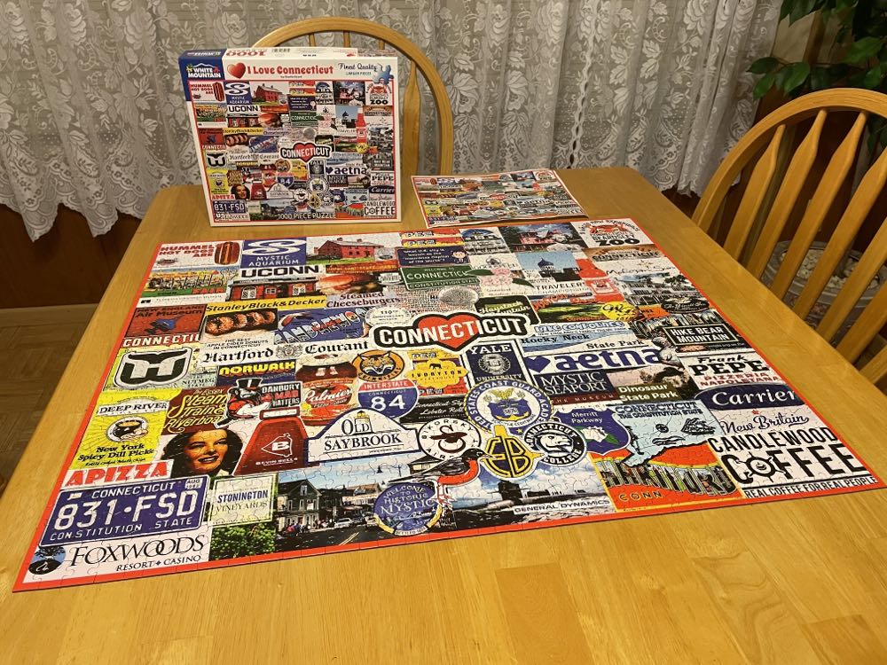 I Love Connecticut Sold - White Mountain puzzle collectible [Barcode 724819265503] - Main Image 3