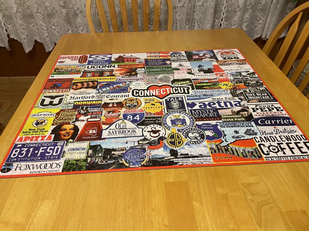 I Love Connecticut Sold - White Mountain puzzle collectible [Barcode 724819265503] - Main Image 4