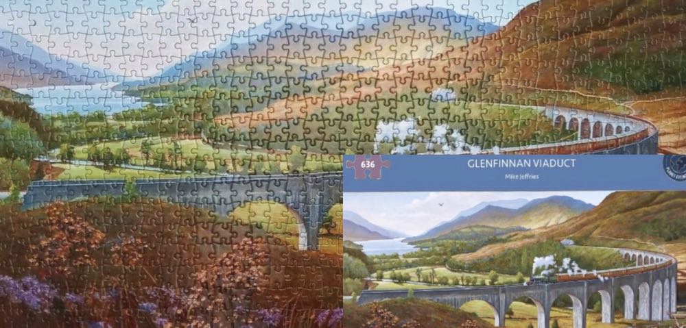 Glenfinnan Viaduct - Gibsons puzzle collectible [Barcode 5012269040371] - Main Image 4