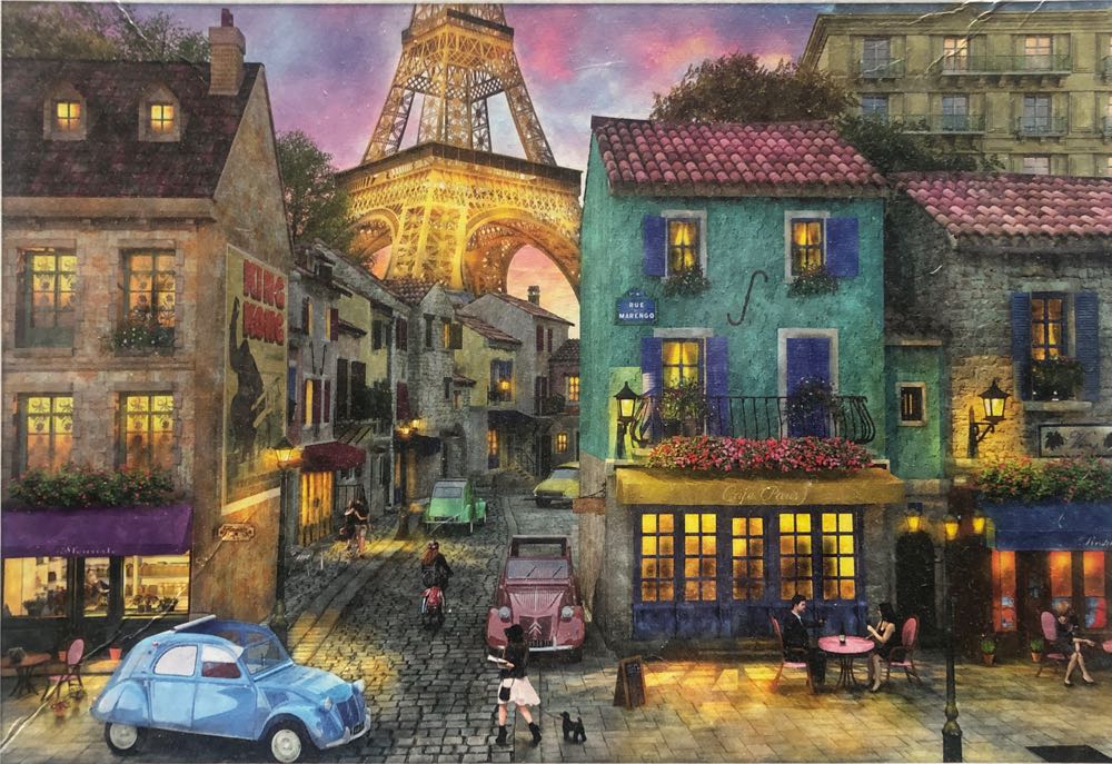 Straatje In Parijs / Paris Streets - REBO puzzle collectible [Barcode 8719327318409] - Main Image 2
