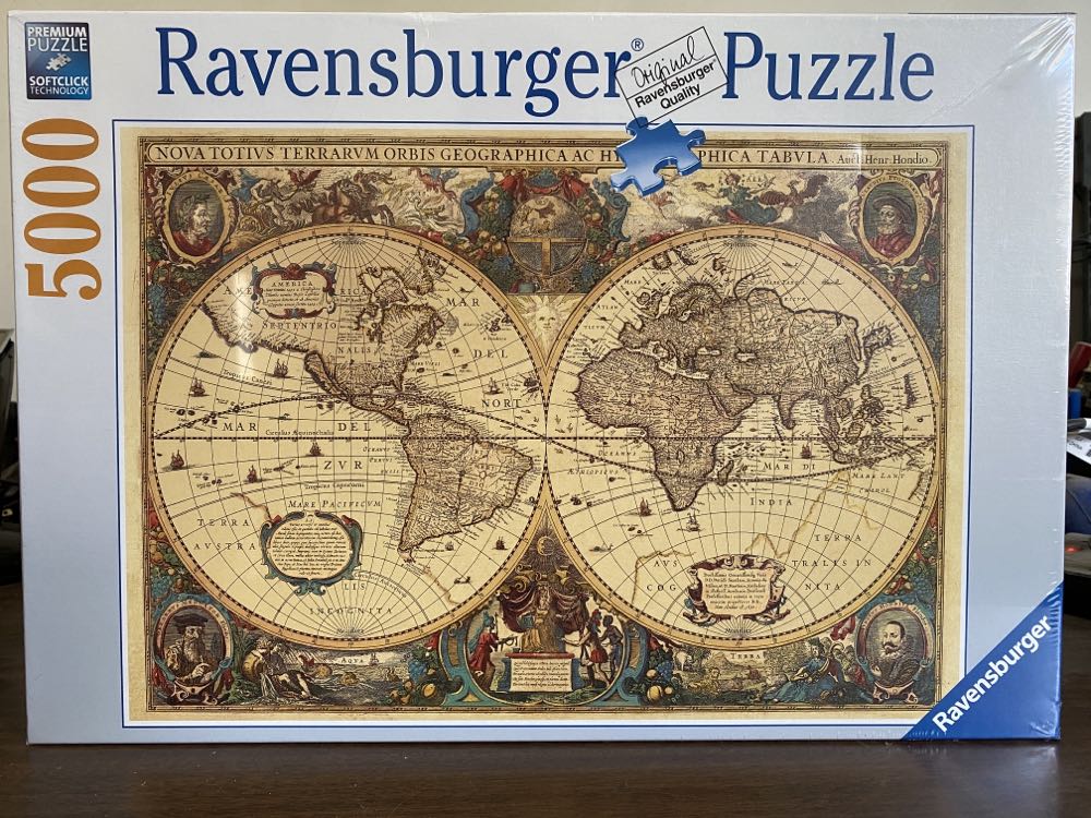 Antique World Map - Ravensburger puzzle collectible [Barcode 4005556174119] - Main Image 2