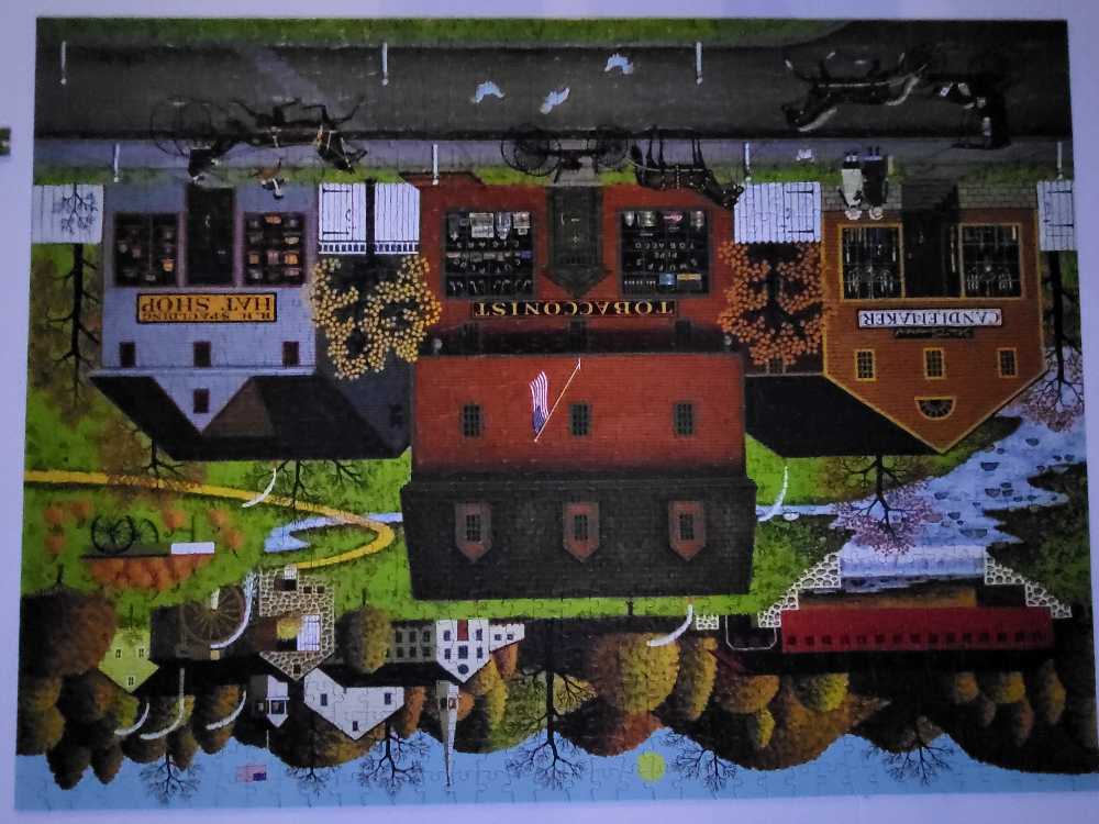 Candlemaker, Tobacconist, Hat Shop - Buffalo Games puzzle collectible [Barcode 079346115143] - Main Image 2