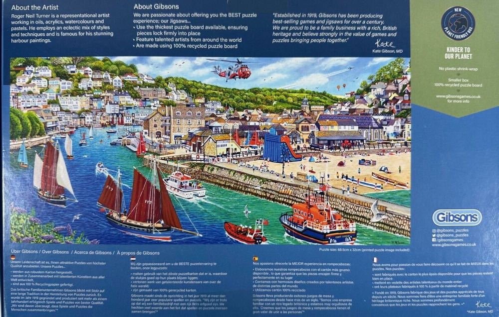 Looe Harbour - Gibsons 🇬🇧 puzzle collectible [Barcode 5012269040548] - Main Image 4
