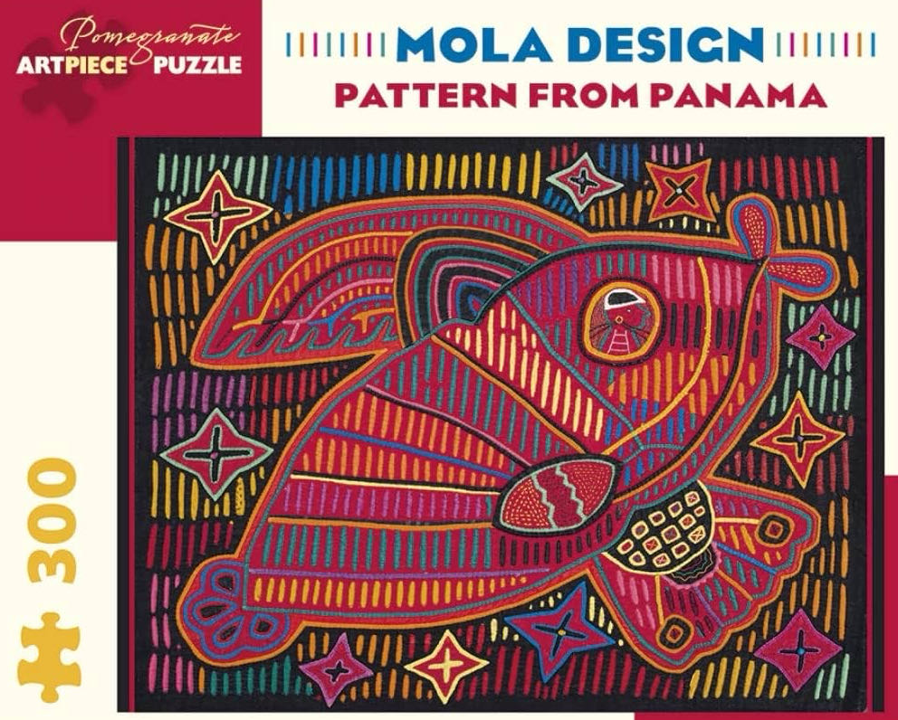 Mola Design : Pattern from Panama* - Pomegranate puzzle collectible [Barcode 9780764975646] - Main Image 2