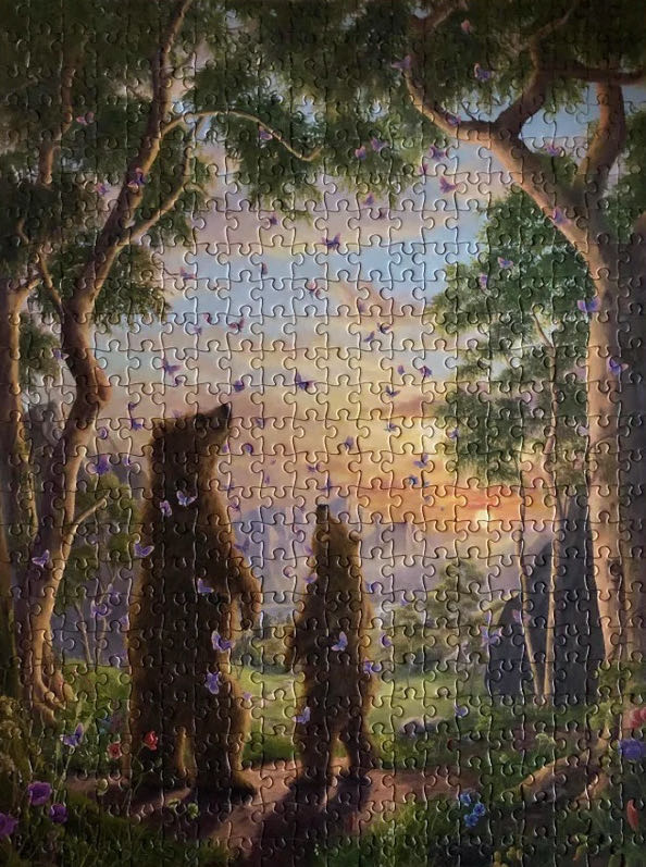 The Golden Hour - Pomegranate puzzle collectible [Barcode 9780764982118] - Main Image 2