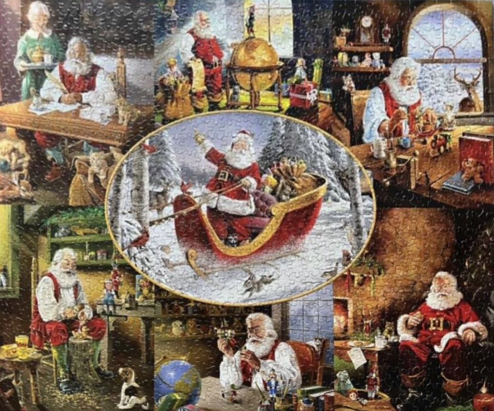 Merry Christmas to All - White Mountain puzzle collectible [Barcode 724819252367] - Main Image 3