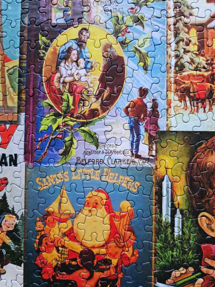 Christmas Books - White Mountain puzzle collectible [Barcode 724819261635] - Main Image 3