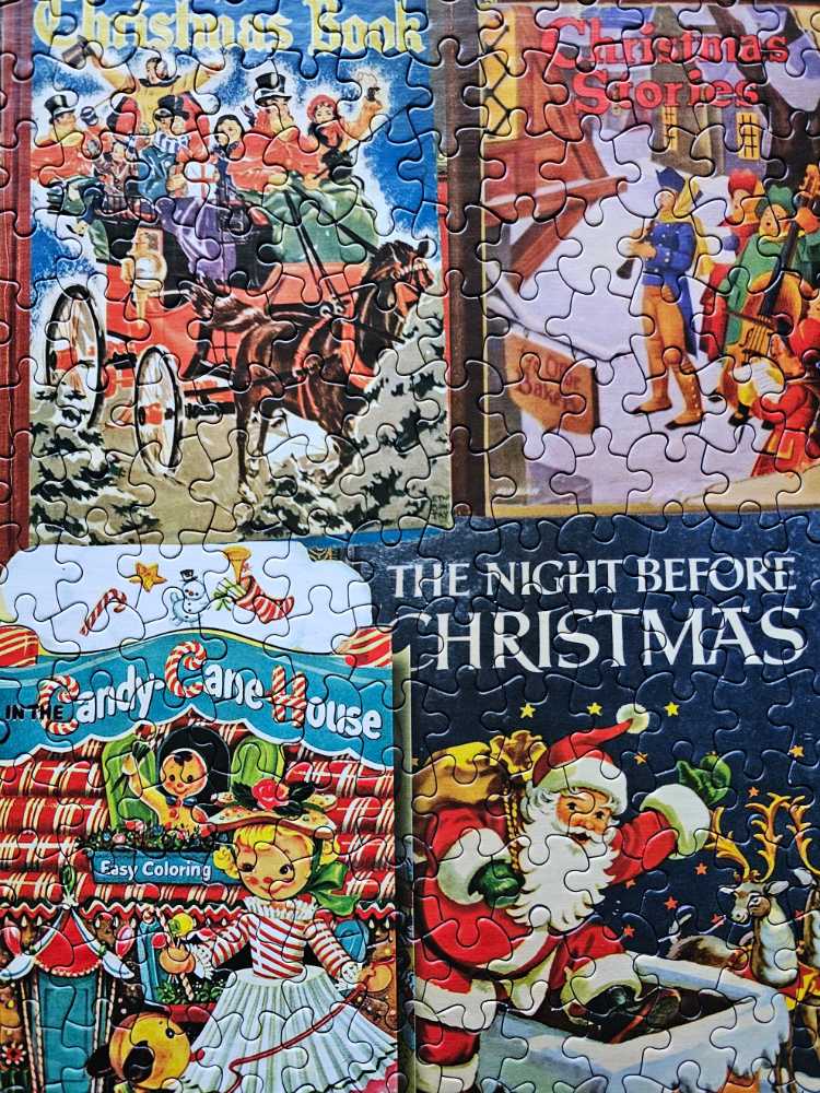 Christmas Books - White Mountain puzzle collectible [Barcode 724819261635] - Main Image 4