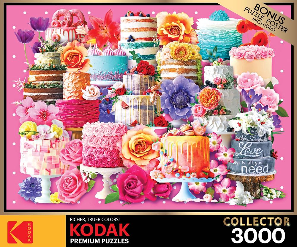 Cake & Flowers - Kodak / Cra-Z-Art puzzle collectible - Main Image 1