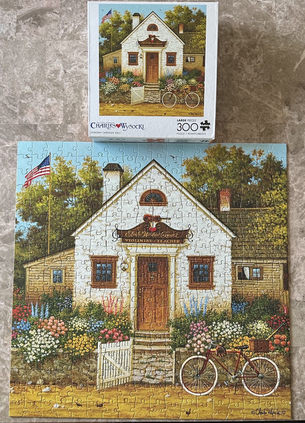 Someday Carnegie Hall ❤️ - Charles Wysocki puzzle collectible [Barcode 079346026982] - Main Image 2