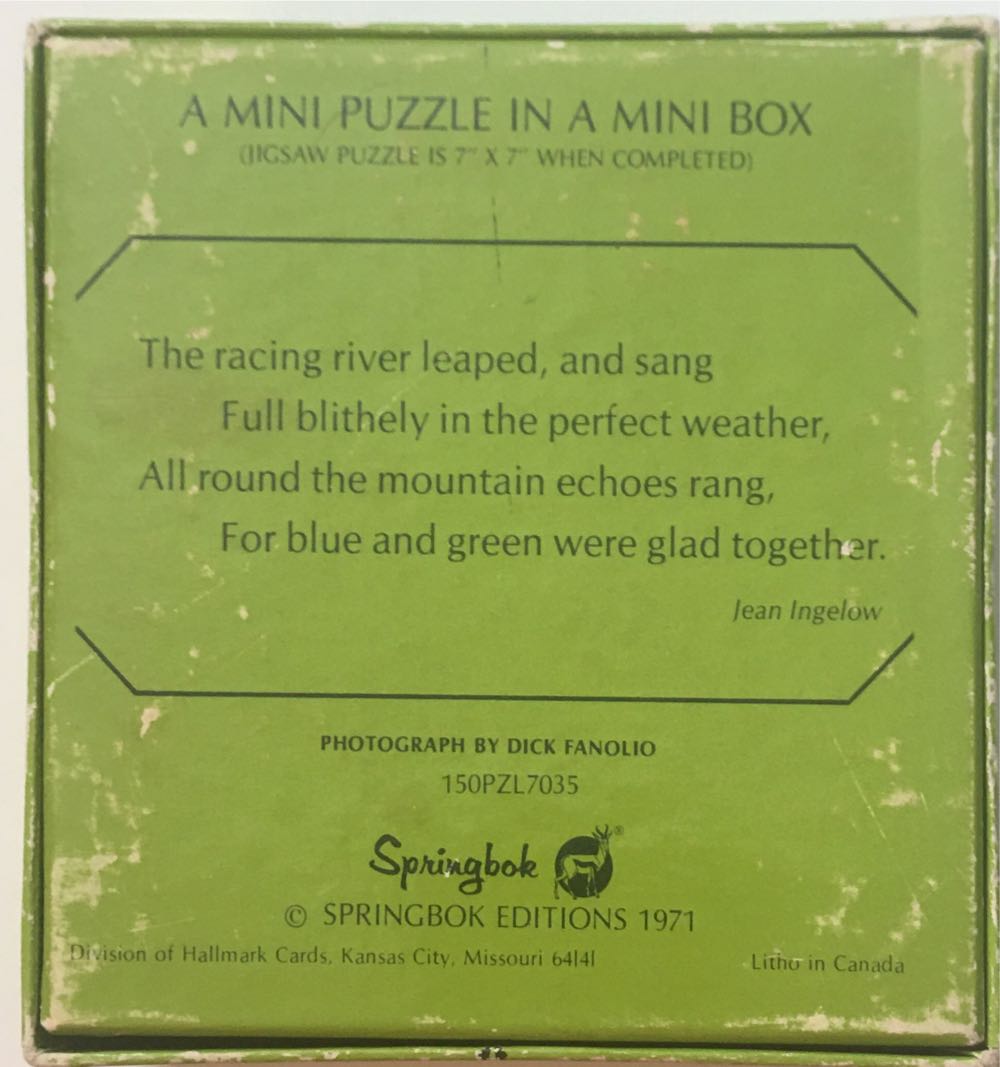 Waterfall - Mini - Springbok puzzle collectible - Main Image 2