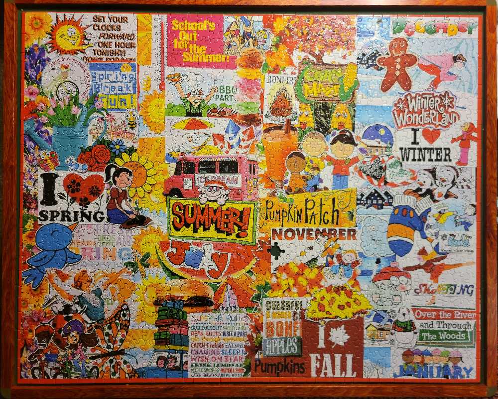 I Love Seasons - White Mountain puzzle collectible - Main Image 2
