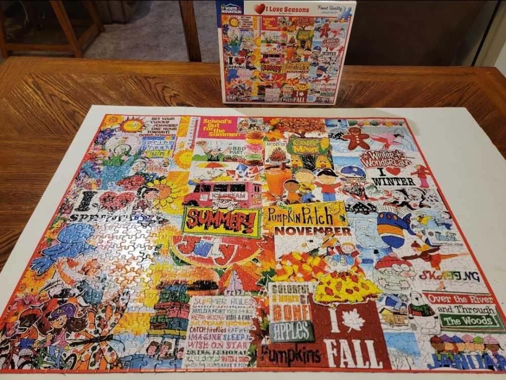 I Love Seasons - White Mountain puzzle collectible - Main Image 3