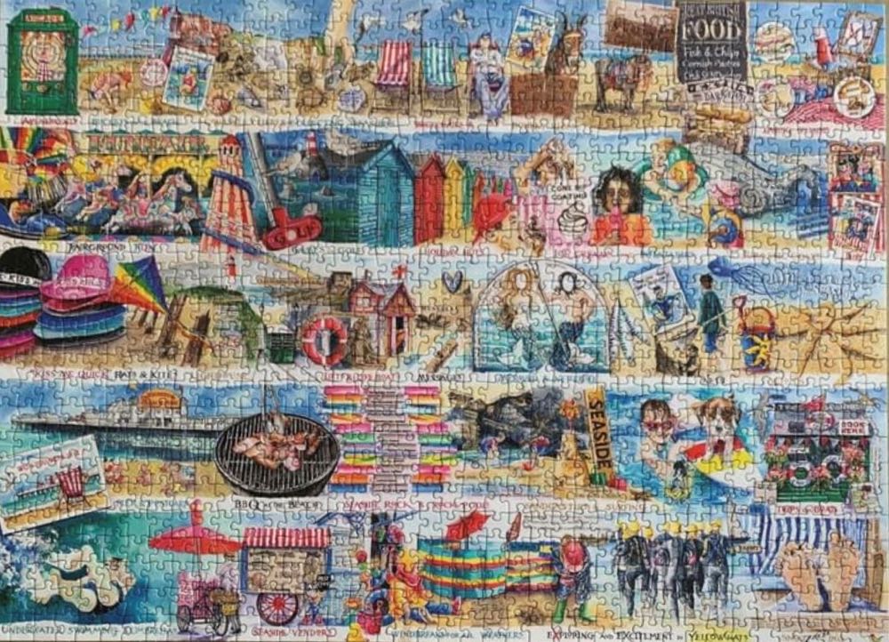 Deckchairs & Donkeys - Gibsons puzzle collectible [Barcode 5012269071177] - Main Image 3