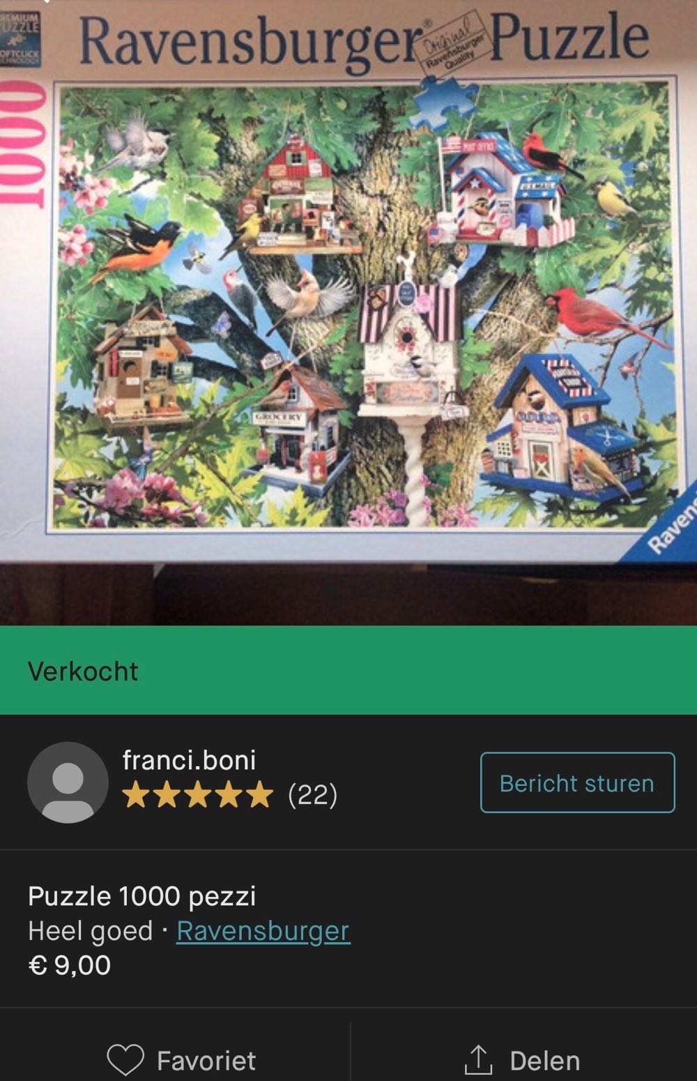 Bird Village-returned - Ravensburger puzzle collectible [Barcode 4005556196913] - Main Image 4