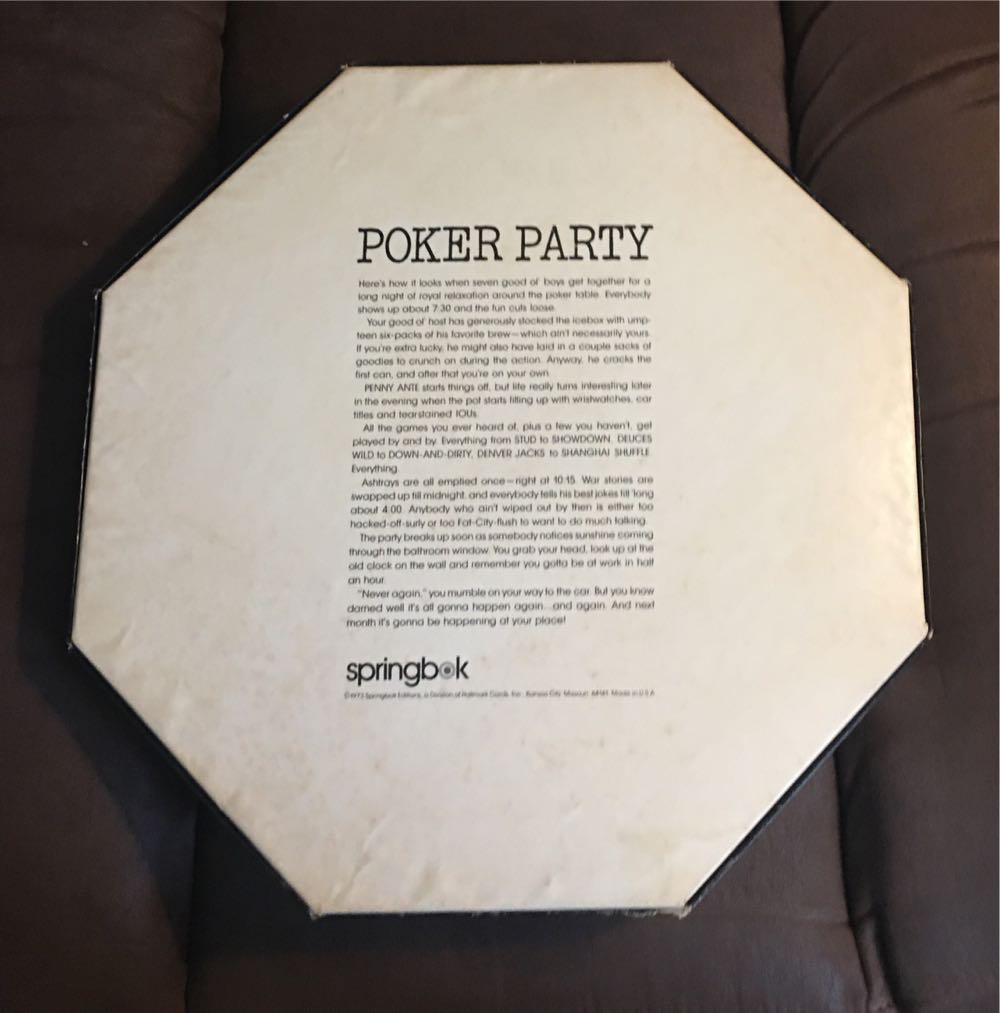 Poker Party - Octagon - Springbok puzzle collectible - Main Image 2