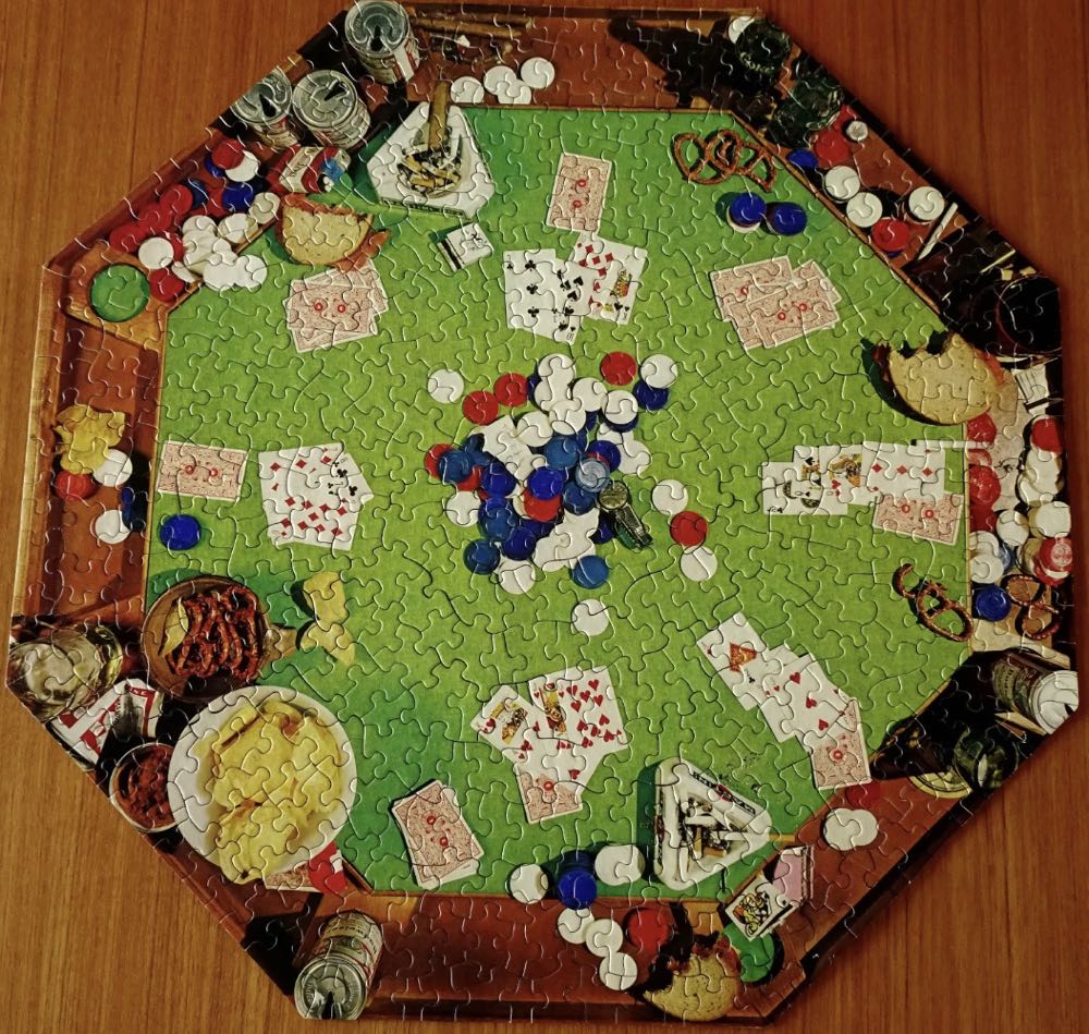 Poker Party - Octagon - Springbok puzzle collectible - Main Image 3