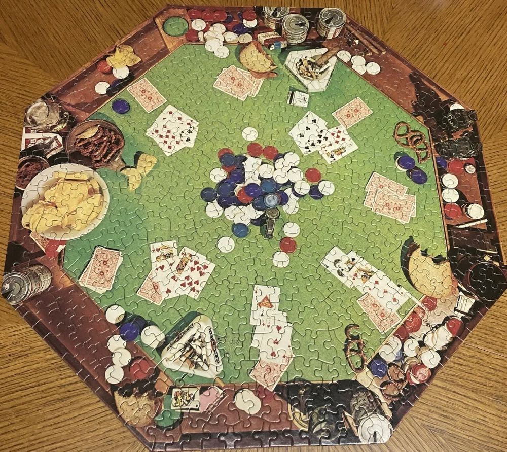Poker Party - Octagon - Springbok puzzle collectible - Main Image 4