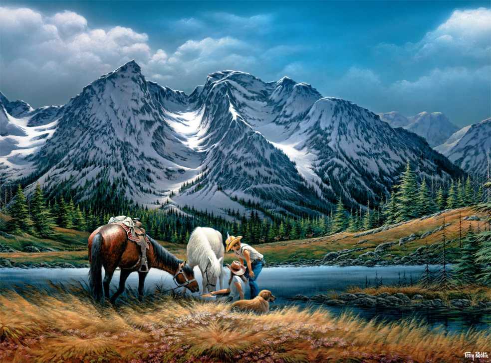 Purple Mountain Majesties - Buffalo puzzle collectible [Barcode 079346109173] - Main Image 2