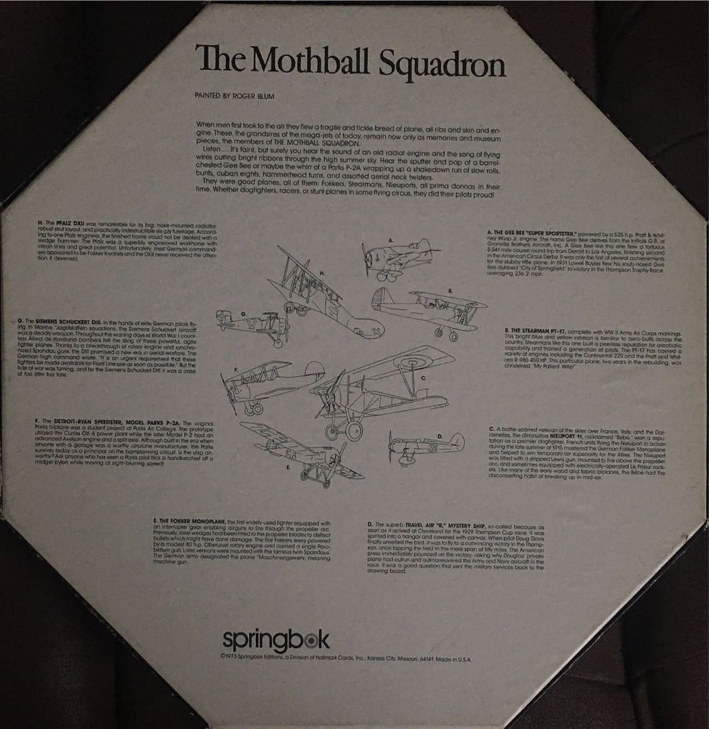 The Mothball Squadron - Octagon - Springbok puzzle collectible - Main Image 2