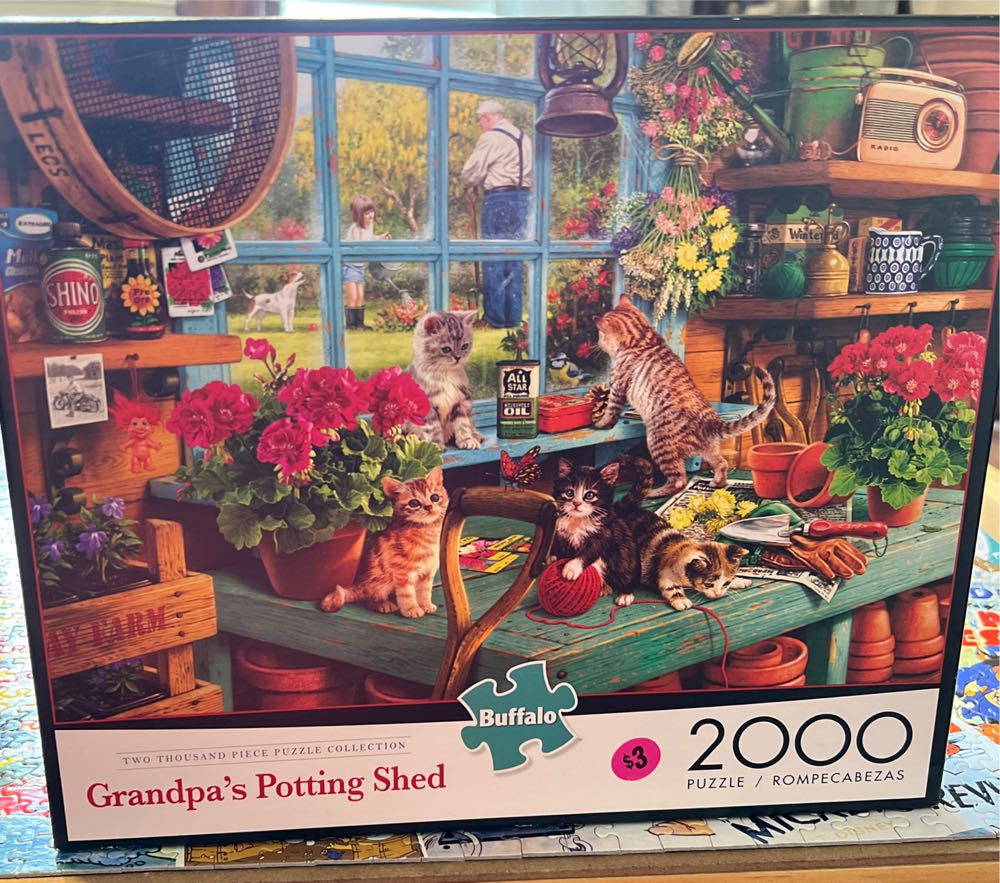 Grandpa’s potting shed. -  Buffalo puzzle collectible [Barcode 079346620005] - Main Image 2