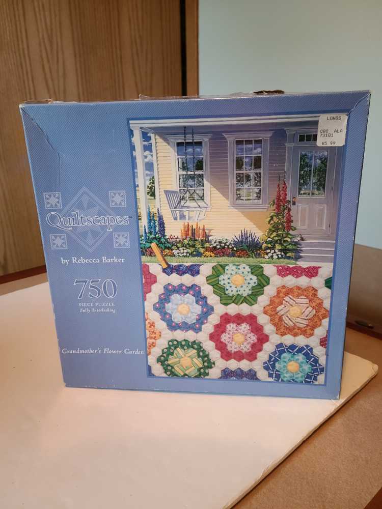 Grandmother’s Flower Garden (UV) 🧩 - Milton Bradley puzzle collectible [Barcode 076930490952] - Main Image 2