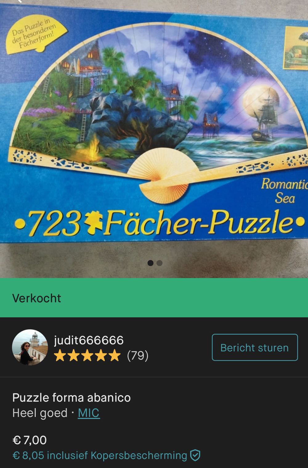 Romantic Sea Silhouette🟦 - Facher Puzzle puzzle collectible [Barcode 4260092648702] - Main Image 4