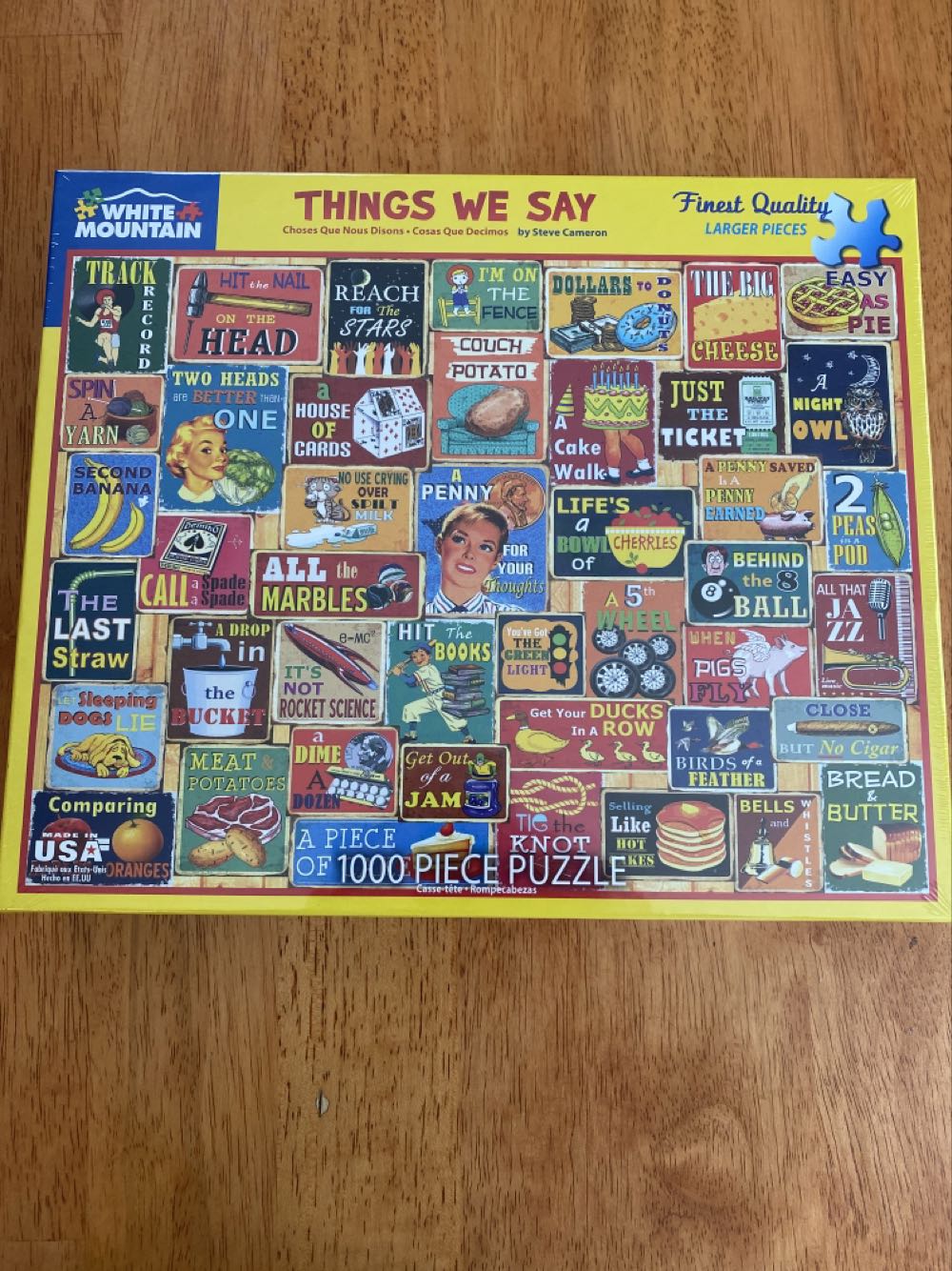 Things We Say - White Mountain puzzle collectible [Barcode 724819265657] - Main Image 2