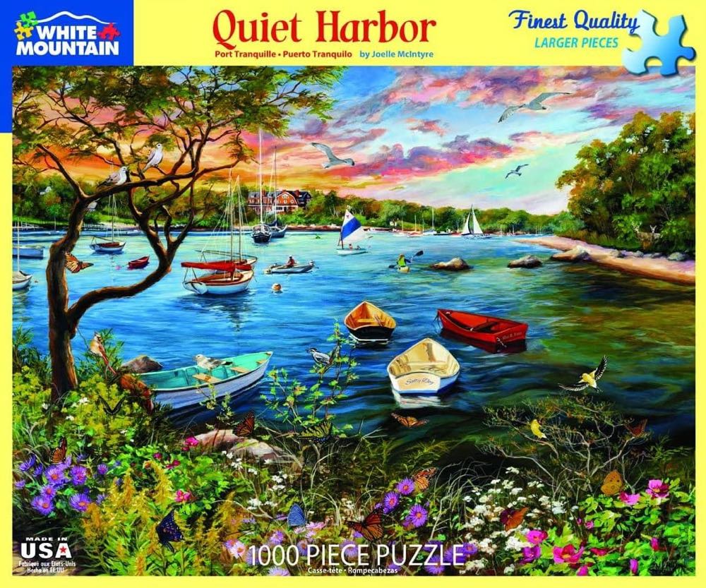 Quiet Harbor - White Mountain puzzle collectible [Barcode 724819265541] - Main Image 2
