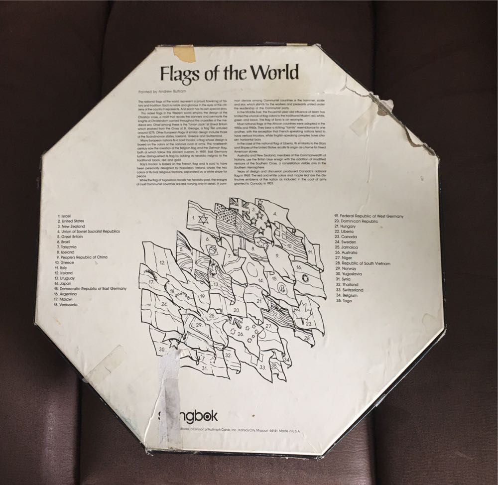 Flags of the World - Octagon - Springbok puzzle collectible - Main Image 2