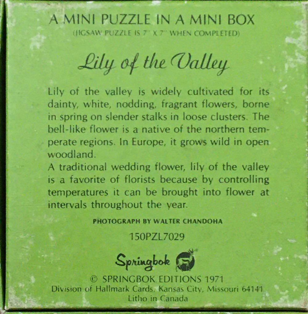 Lily of the Valley - Mini - Springbok puzzle collectible - Main Image 2