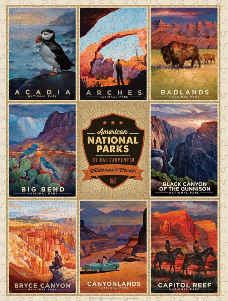 American National Parks : Wilderness & Wonder - Americanflat puzzle collectible - Main Image 3