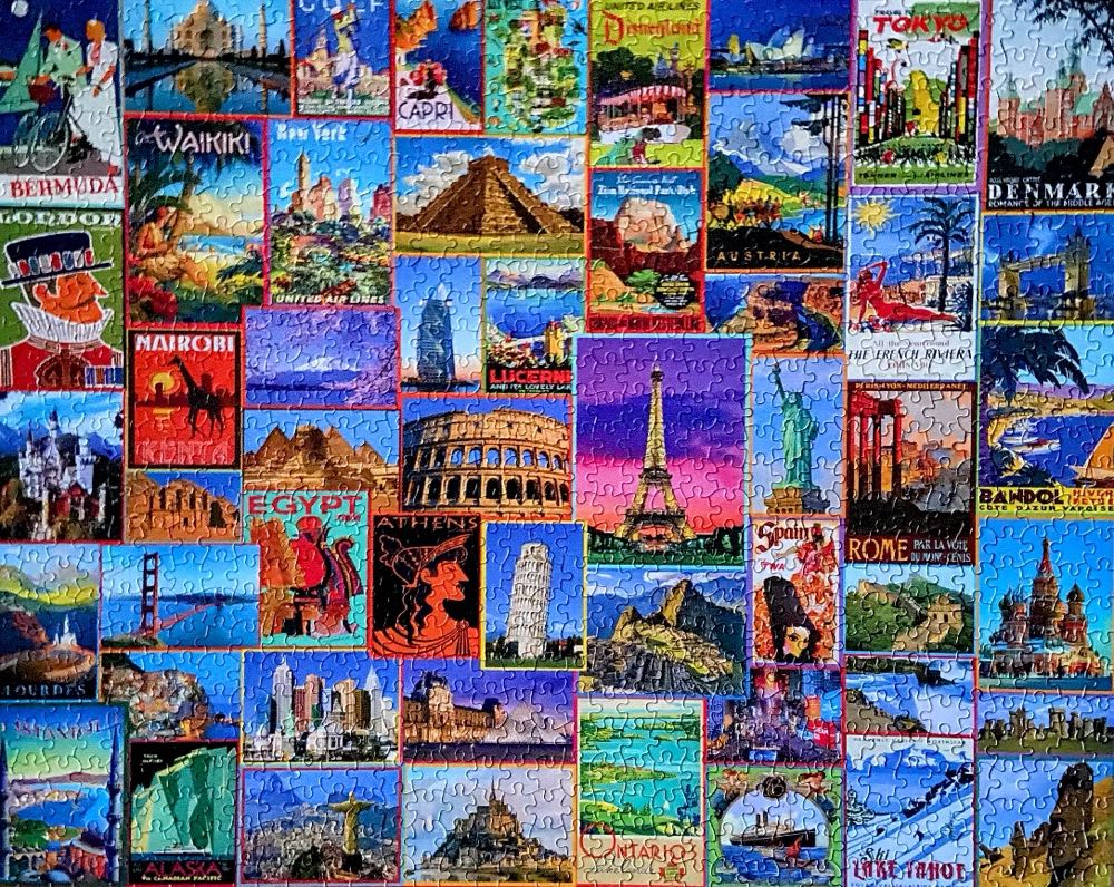 Best Places in the World-SOLD - White Mountain Puzzles puzzle collectible - Main Image 2