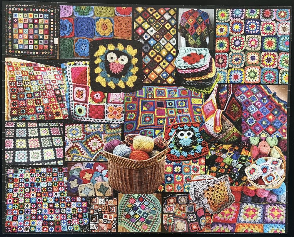 Granny Squares**- 394, 5/8/23-TRADED - White Mountain puzzle collectible - Main Image 2