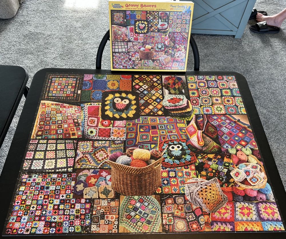 Granny Squares**- 394, 5/8/23-TRADED - White Mountain puzzle collectible - Main Image 3