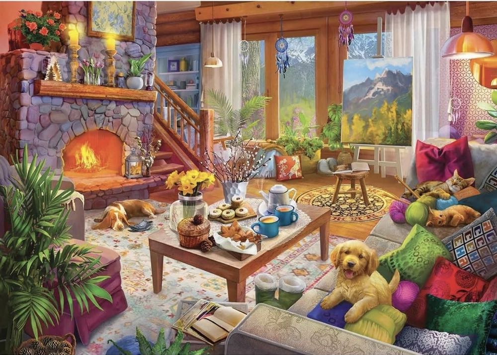Cozy Cabin (V) - Sold - Ravensburger puzzle collectible - Main Image 2