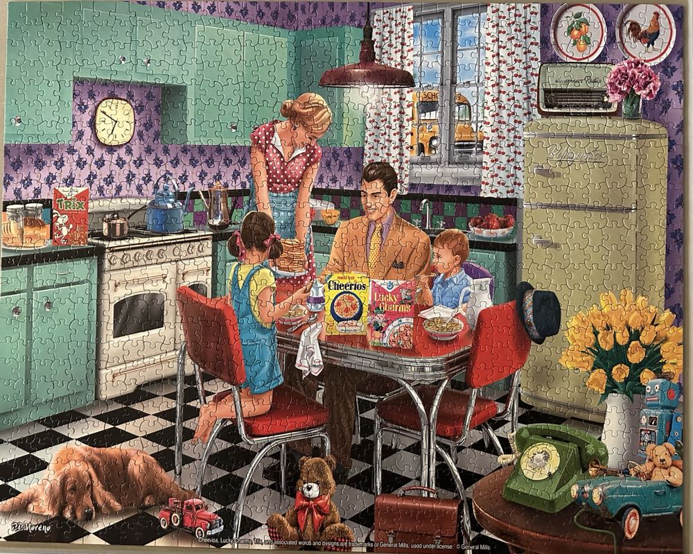 Breakfast Table - SOLD - White Mountain puzzle collectible - Main Image 2