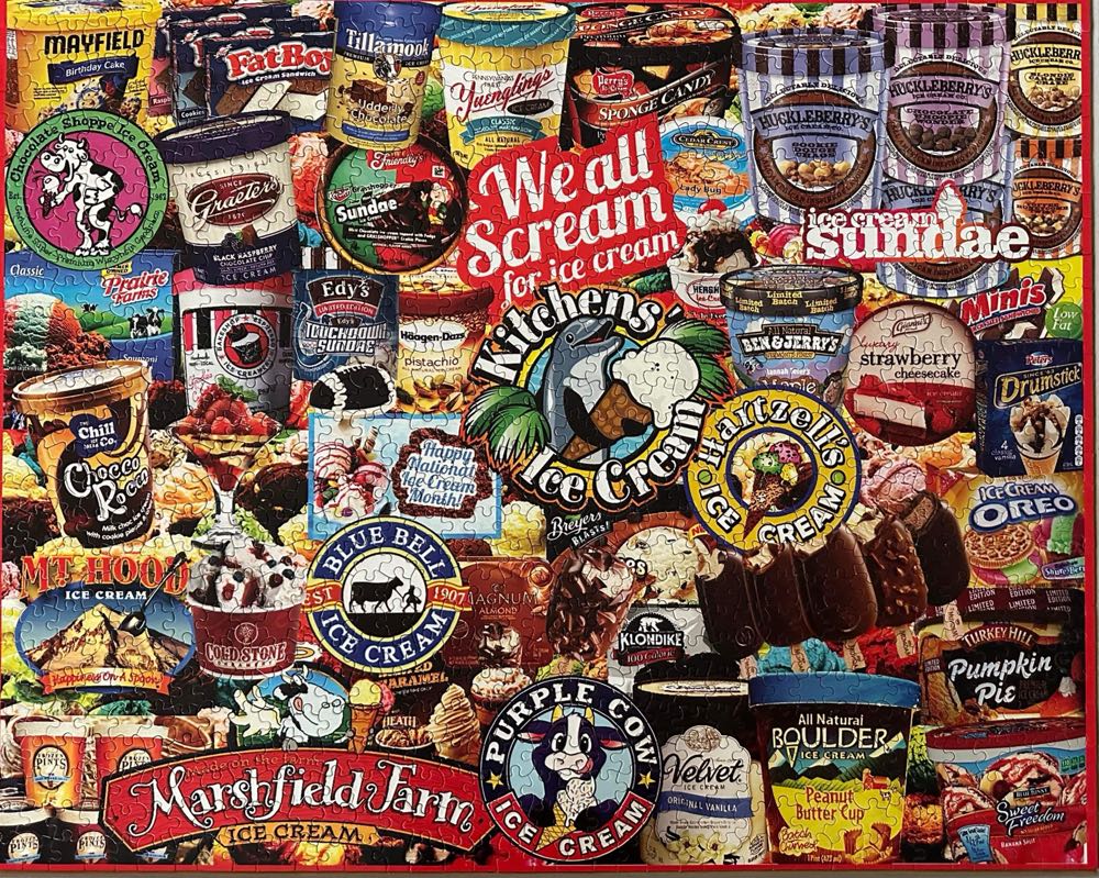 Sold - We All Scream For Ice Cream - White Mountain puzzle collectible - Main Image 2