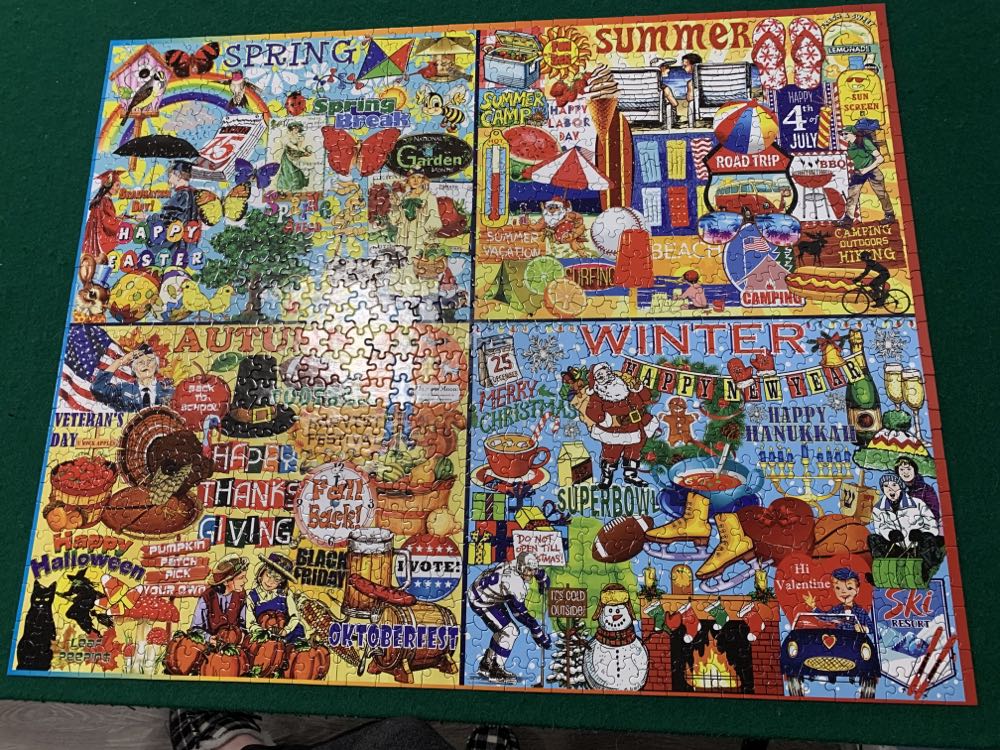 SELL-Seasons Calendar - White Mountain puzzle collectible [Barcode 724819265664] - Main Image 3