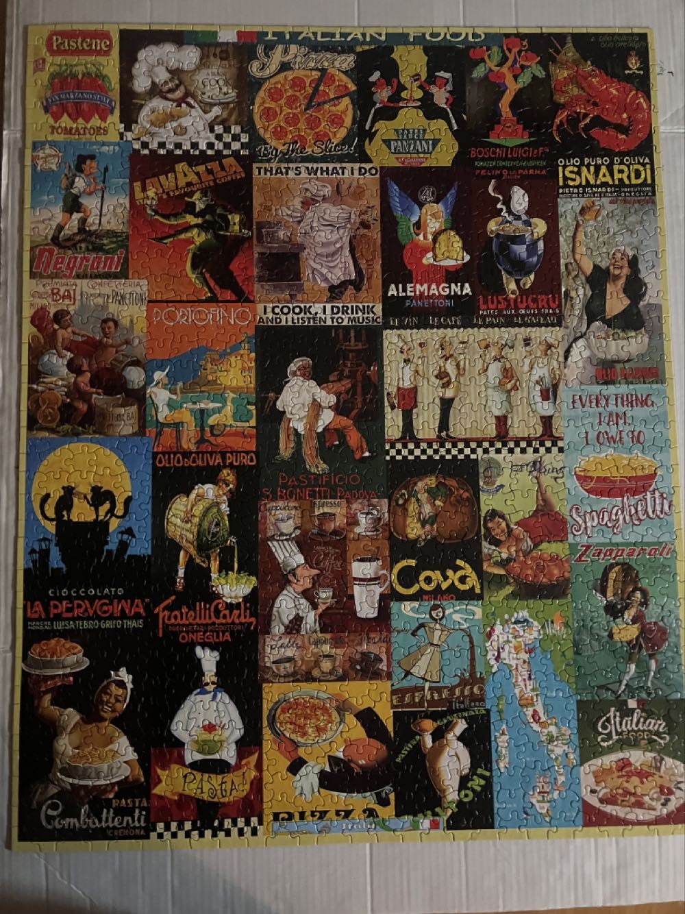 I Love Italian Food - White Mountain Puzzles puzzle collectible [Barcode 724819265688] - Main Image 3